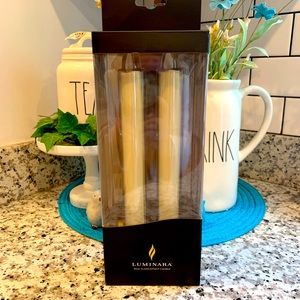 NEW Luminara set of 2 candlesticks